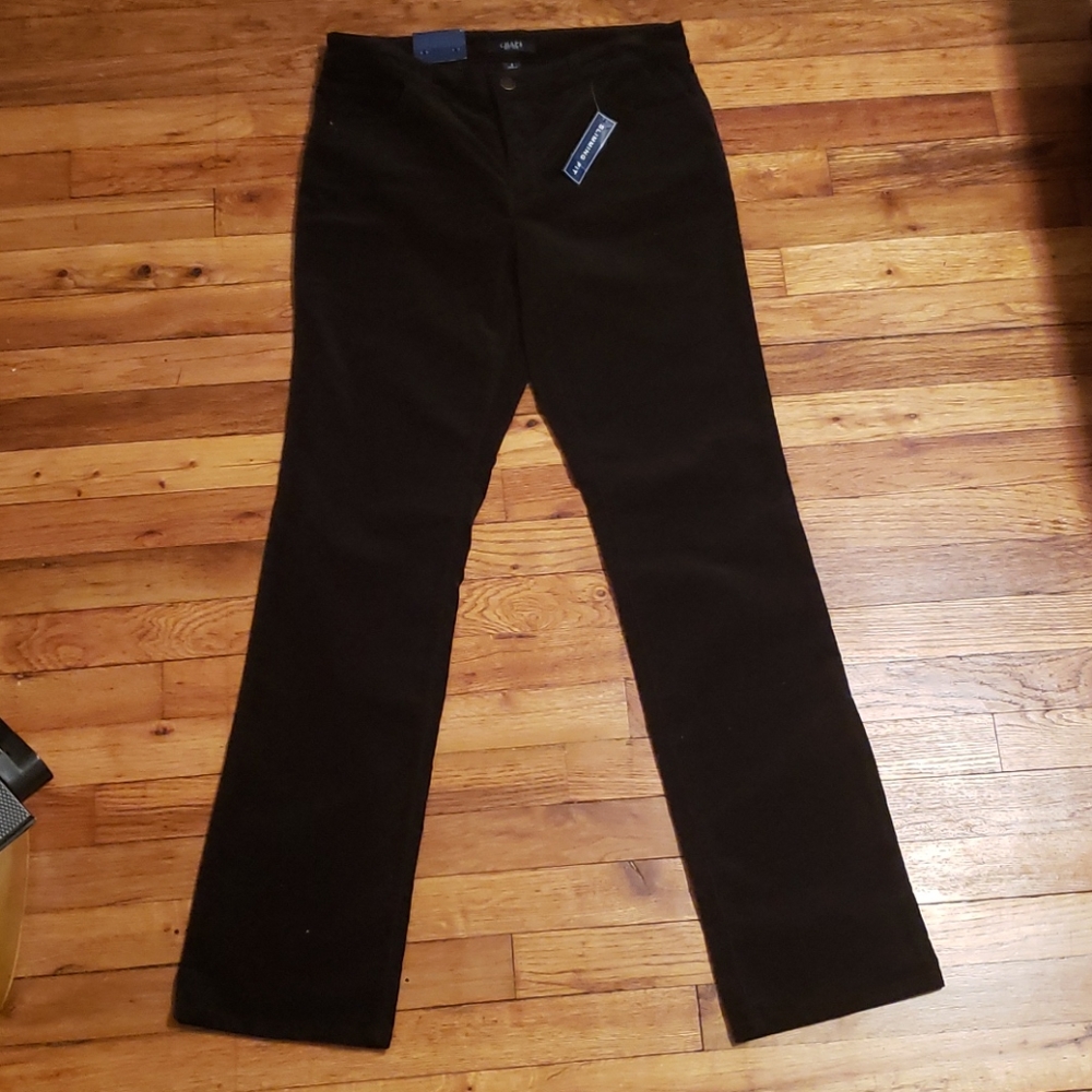 Chaps black velvet pants